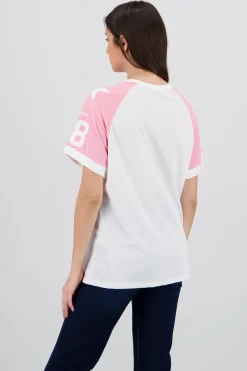 Playera oversized numero contraste