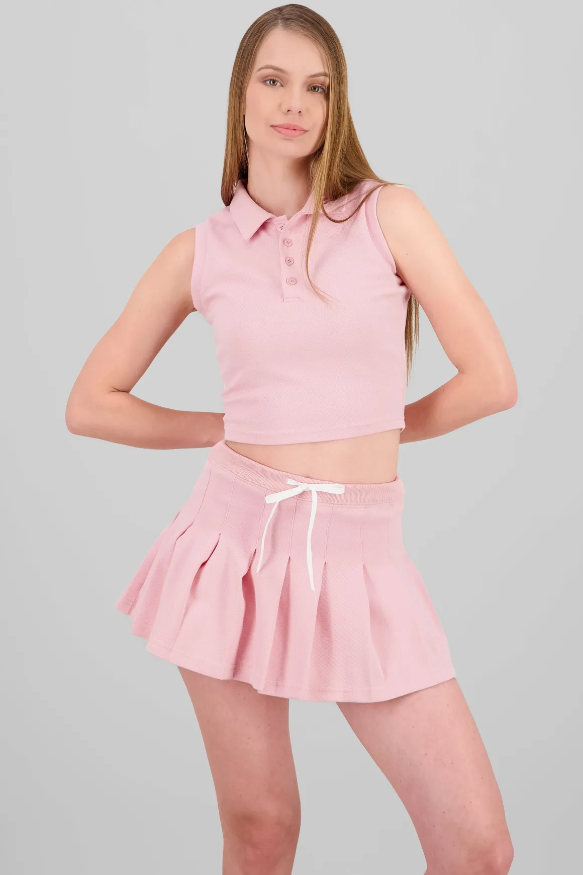 Playera tipo polo sin mangas