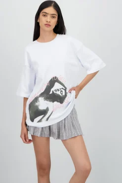 Playera Troye Sivan estampado frente espalda