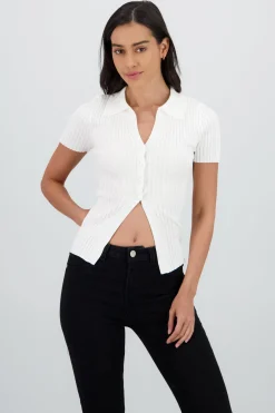 Polo manga corta tejido