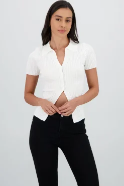 Polo manga corta tejido