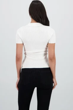 Polo manga corta tejido