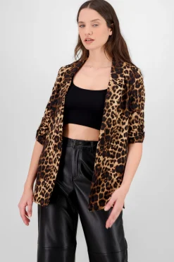 Saco detalle manga animal print