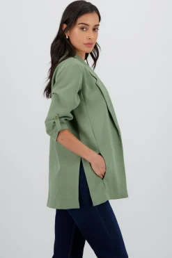 Saco Manga 3/4 Aberturas Laterales