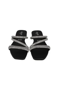 Sandalia cintas brillos