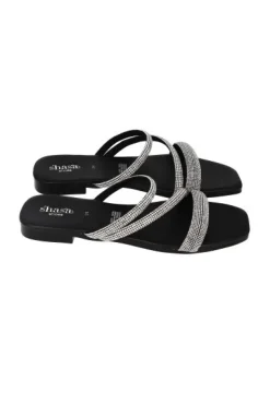 Sandalia cintas brillos