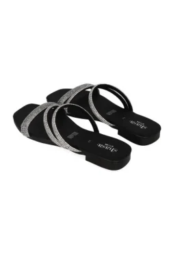 Sandalia cintas brillos