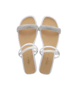 Sandalia Cintas Cruzadas Brillos