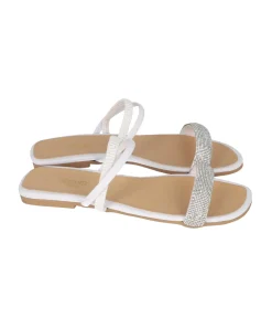 Sandalia Cintas Cruzadas Brillos