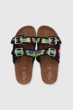 SANDALIA CORCHO TEJIDA