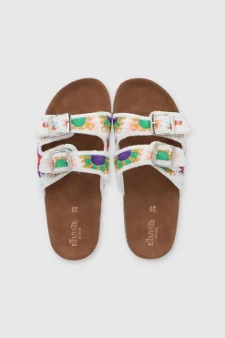 SANDALIA CORCHO TEJIDA