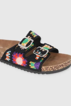 SANDALIA CORCHO TEJIDA