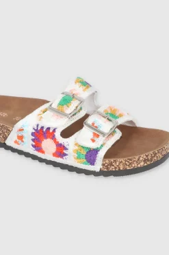 SANDALIA CORCHO TEJIDA