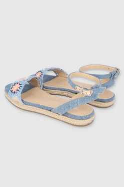 Sandalia crhochet tira tobillo