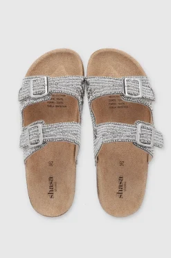 Sandalia Dos Tiras Chaquiras