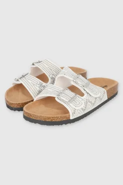 Sandalia dos tiras chaquiras