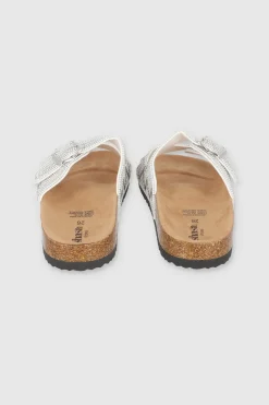 Sandalia dos tiras chaquiras