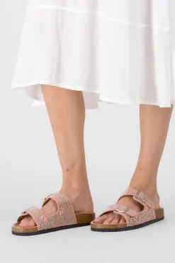 Sandalia Dos Tiras Chaquiras