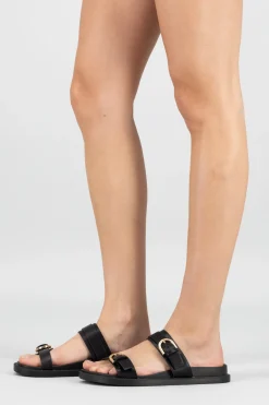 Sandalia dos tiras hebillas sencillas