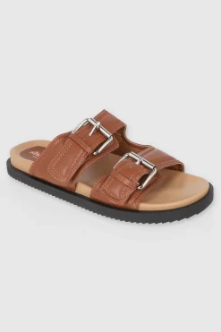 Sandalia dos tiras puffy hebillas