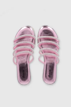 Sandalia Filo Metálico Lines Brillos