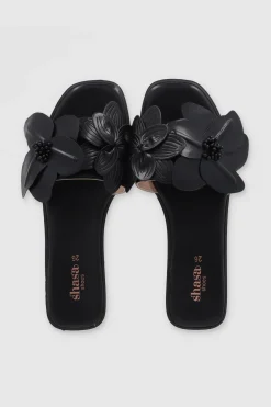 Sandalia flores tropicales 3D