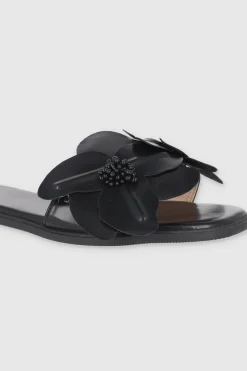 Sandalia flores tropicales 3D