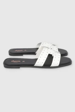 Sandalia greca aplicación studs