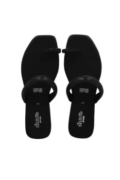 Sandalia pala anillo brillos