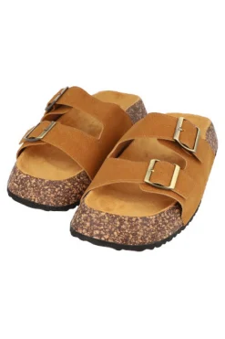 Sandalia pala cinta ancha gamuza