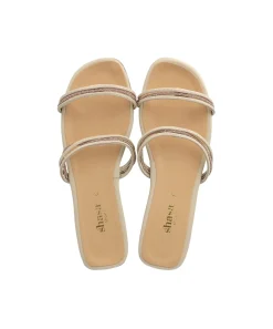 Sandalia pala cintas brillos