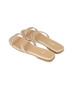 Sandalia pala cintas brillos