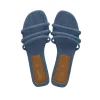 Sandalia pala denim tiras