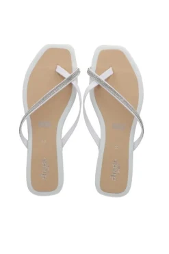 Sandalia pala metalizada brillos