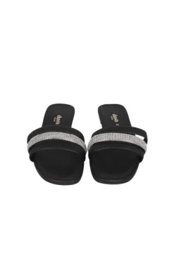 Sandalia Pala Tira Ancha Brillos