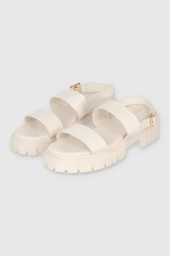 Sandalia Plataforma Suela Dentada Tiras Anchas