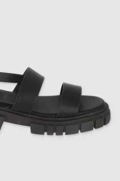 Sandalia Plataforma Suela Dentada Tiras Anchas