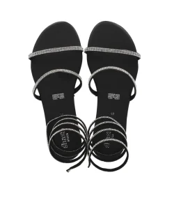 Sandalia pulsera brillos