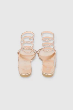 Sandalia pulsera brillos