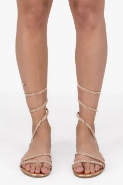 Sandalia pulsera brillos