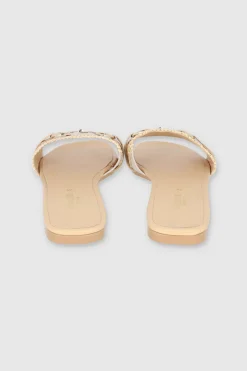 Sandalia tira ancha yute aplicación eslabón