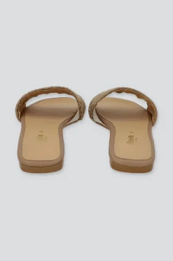 Sandalia tira ancha yute trenzado
