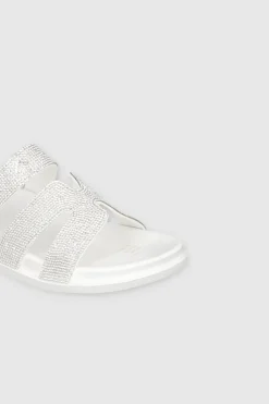 Sandalia Tiras Brillos Modernas