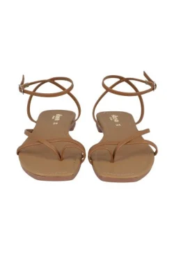 Sandalia Tiras Delgadas Anillo Dedo