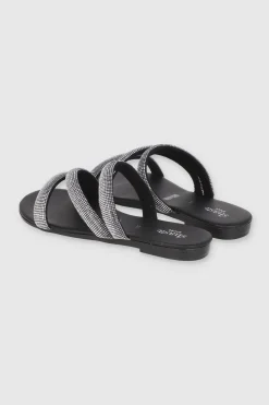 Sandalia Tiras Multicolor Brillos