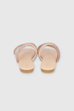 Sandalia Tiras Multicolor Brillos