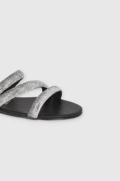 Sandalia Tiras Multicolor Brillos