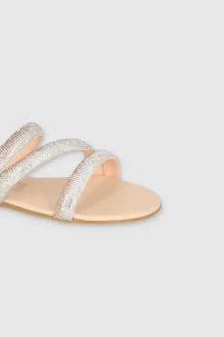 Sandalia Tiras Multicolor Brillos