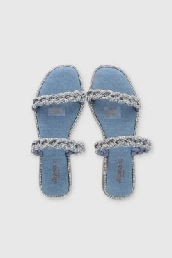 Sandalia Trenza Cerco Brillos