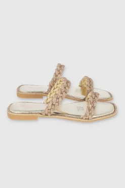 Sandalia Trenza Cerco Brillos